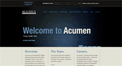Desktop Screenshot of acumencapital.com